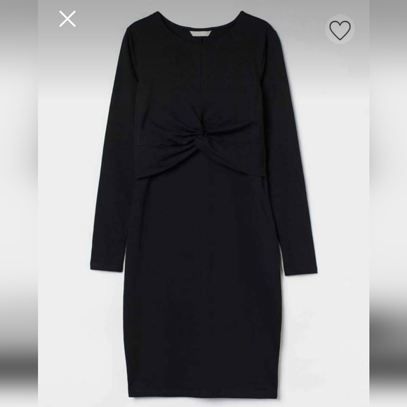 H&M  black nursing dress - Picture 2 of 2